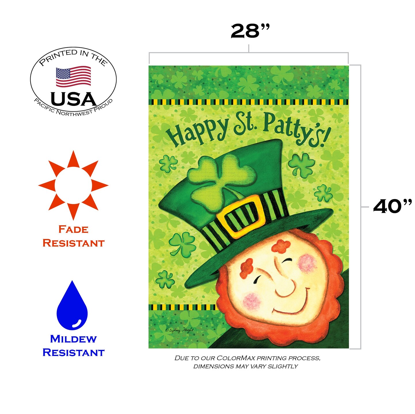Happy St Patty&#x27;s Decorative St Patricks Day Flag