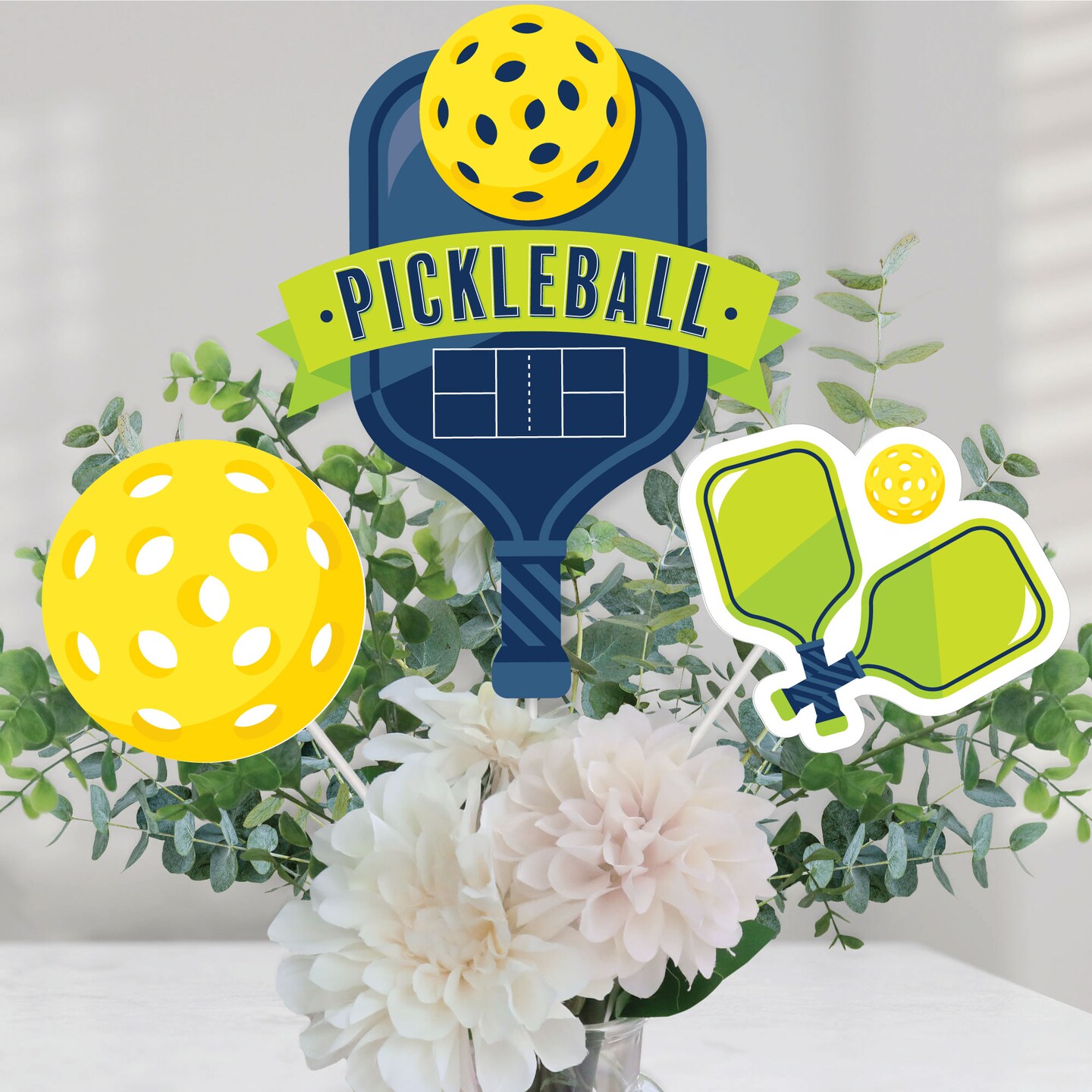 Big Dot Of Happiness Let's Rally Pickleball Birthday Party Bunting Banner Party Decorations