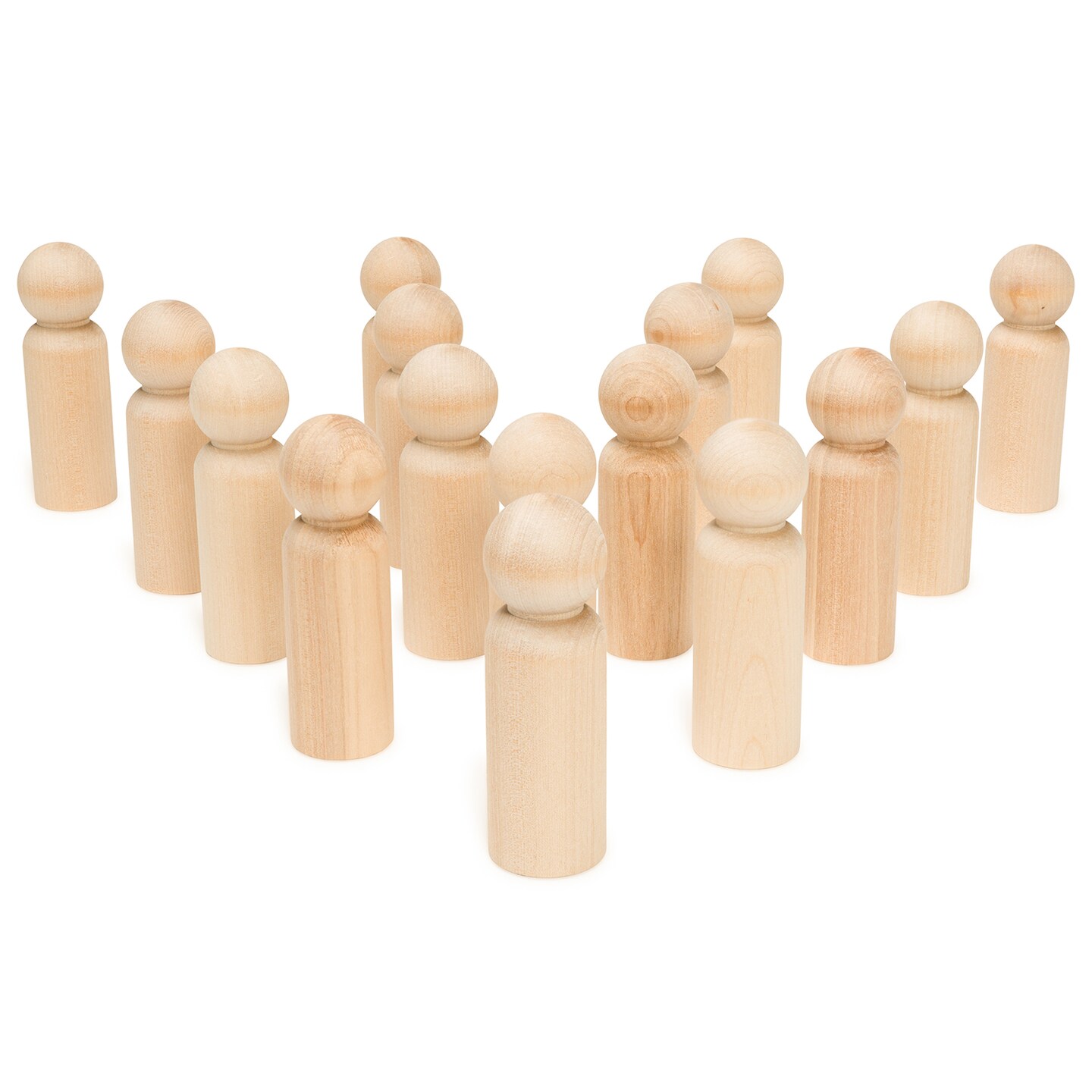 Wood Peg Doll People Unfinished Multiple Sizes Dad, for Crafts & Play | Woodpeckers