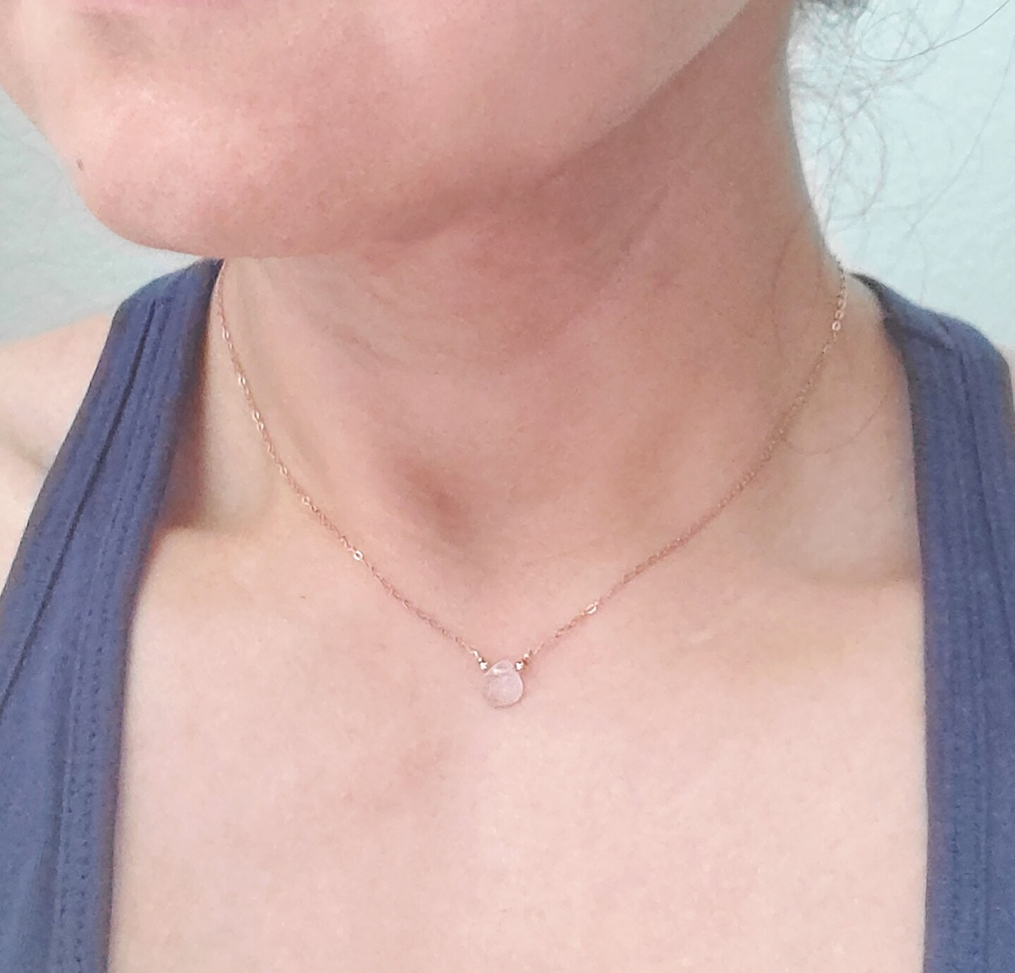 Divine Goddess Rose Quartz Necklace - Healing Crystal, Dainty Necklace, Crystal Jewelry, Birthstone, Jewelry Gift, Love Jewelry, Love Gift product 3