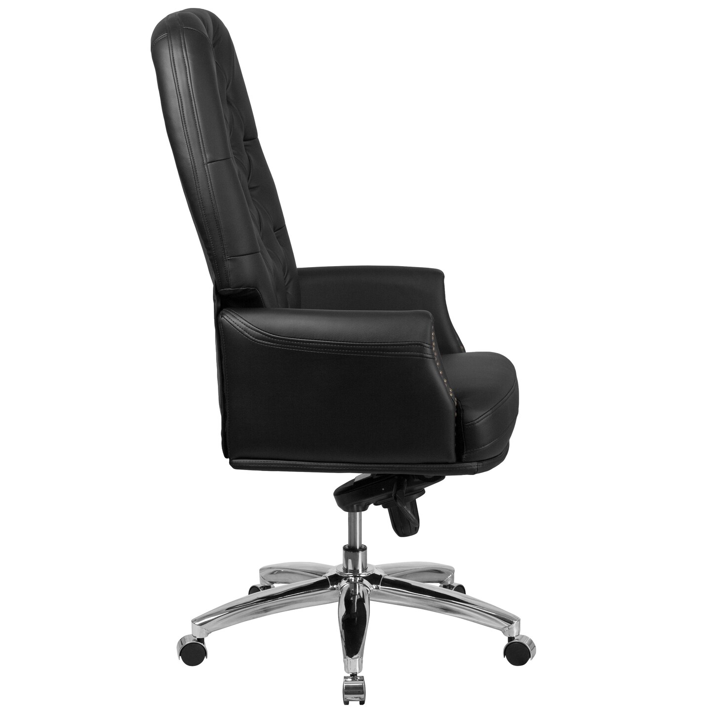 Merrick Lane Yennefer Faux Leather Office Chair with Ergonomic Lumbar Support and Button Tufted High-Back Design