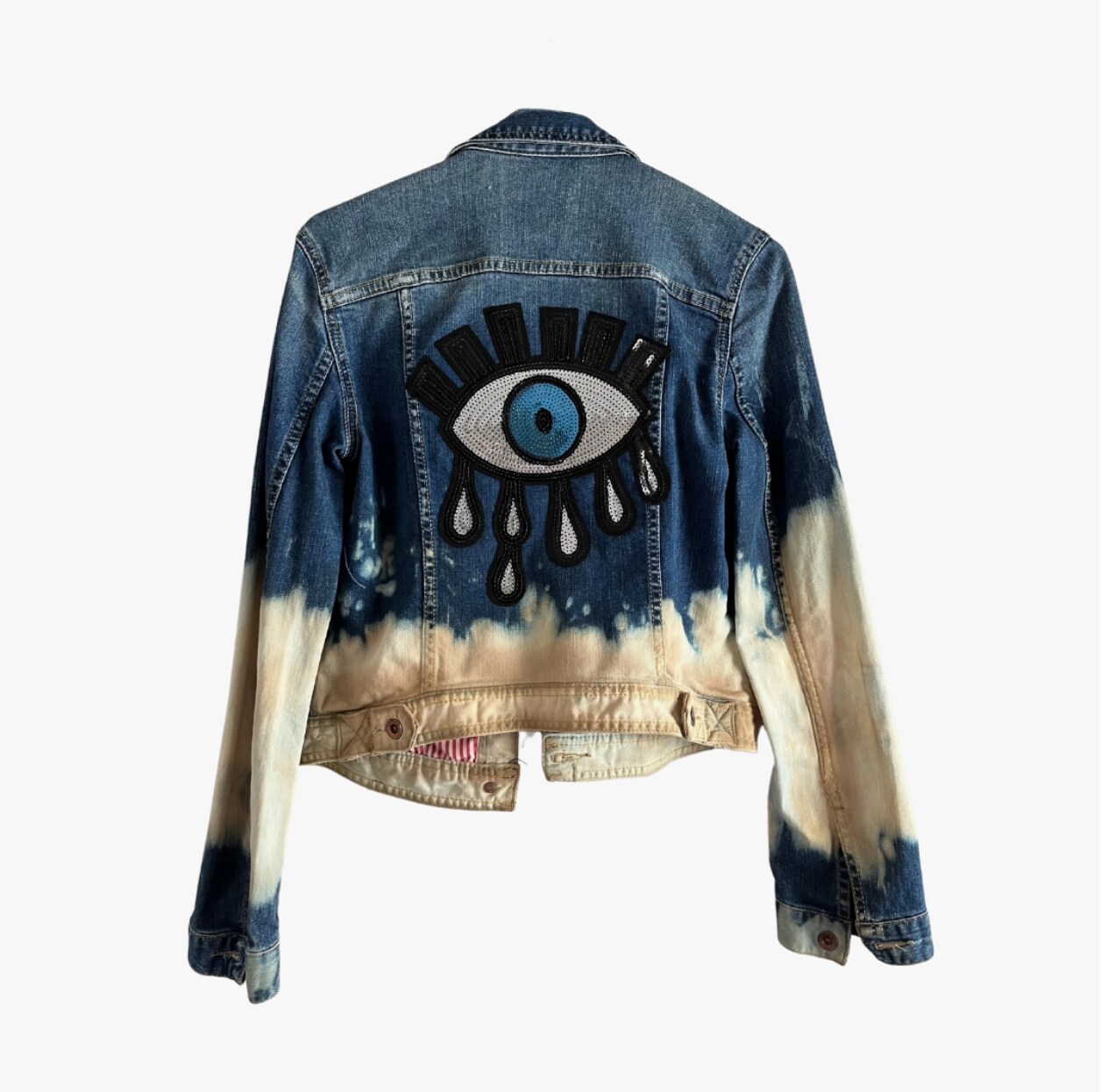 Adult Bleach Dye Denim Jacket