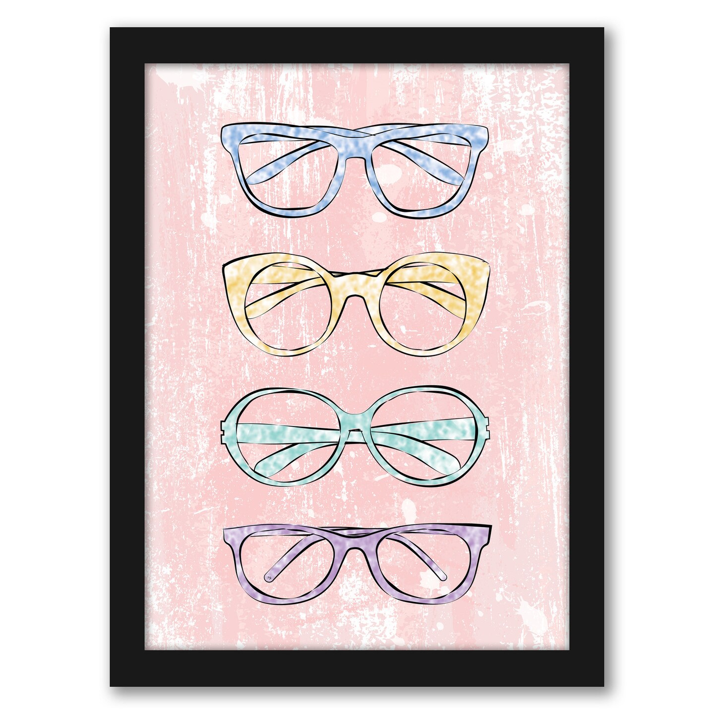 Pink Glasses by Martina Frame  - Americanflat