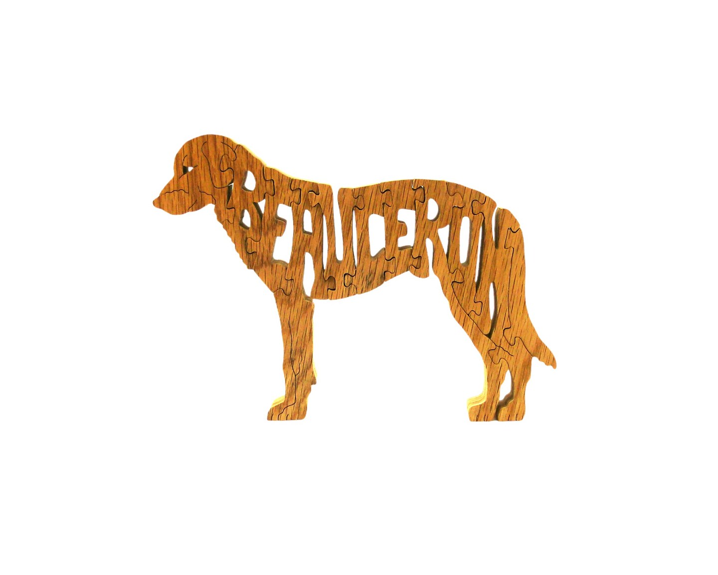 Wooden Carving Dog Puzzle Special Shaped Animal Jigsaw Puzzle