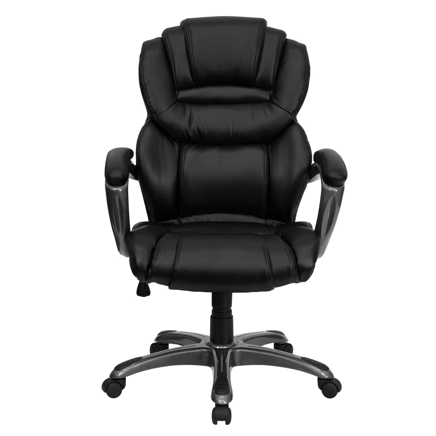 Emma and Oliver High Back Executive Swivel Ergonomic Office Chair with Accent Layered Seat/Back