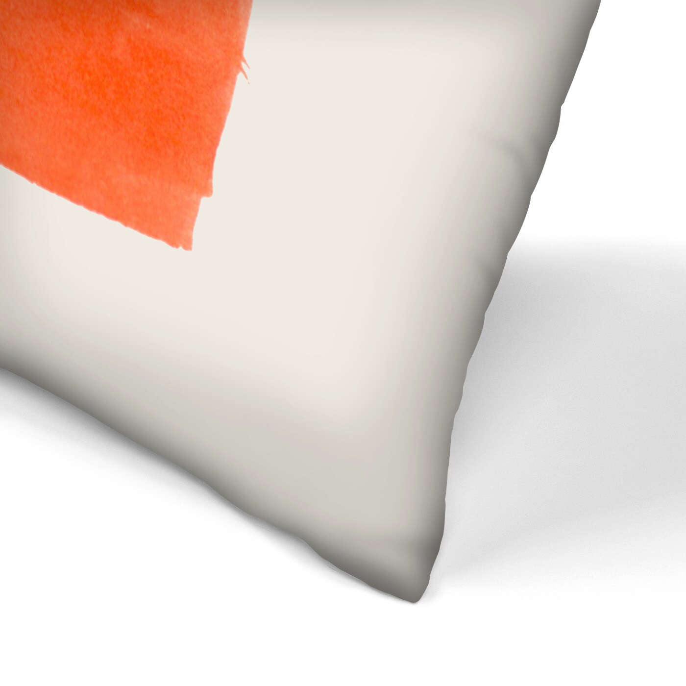 Orange Brush Strokes by Ejaaz Haniff Americanflat Decorative Pillow