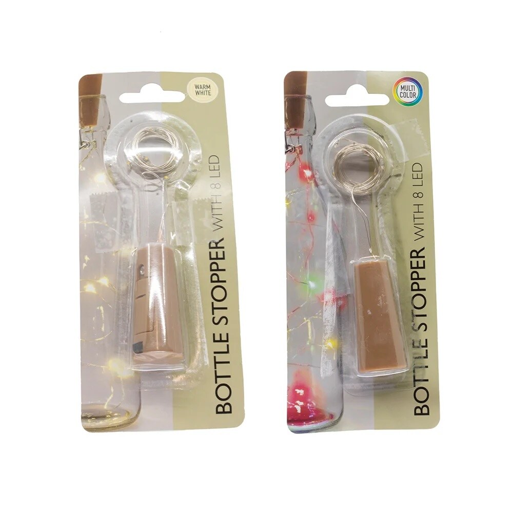 KSA 8 Light Battery Operated Bottle Stoppers LED Lighted Fairy Lights