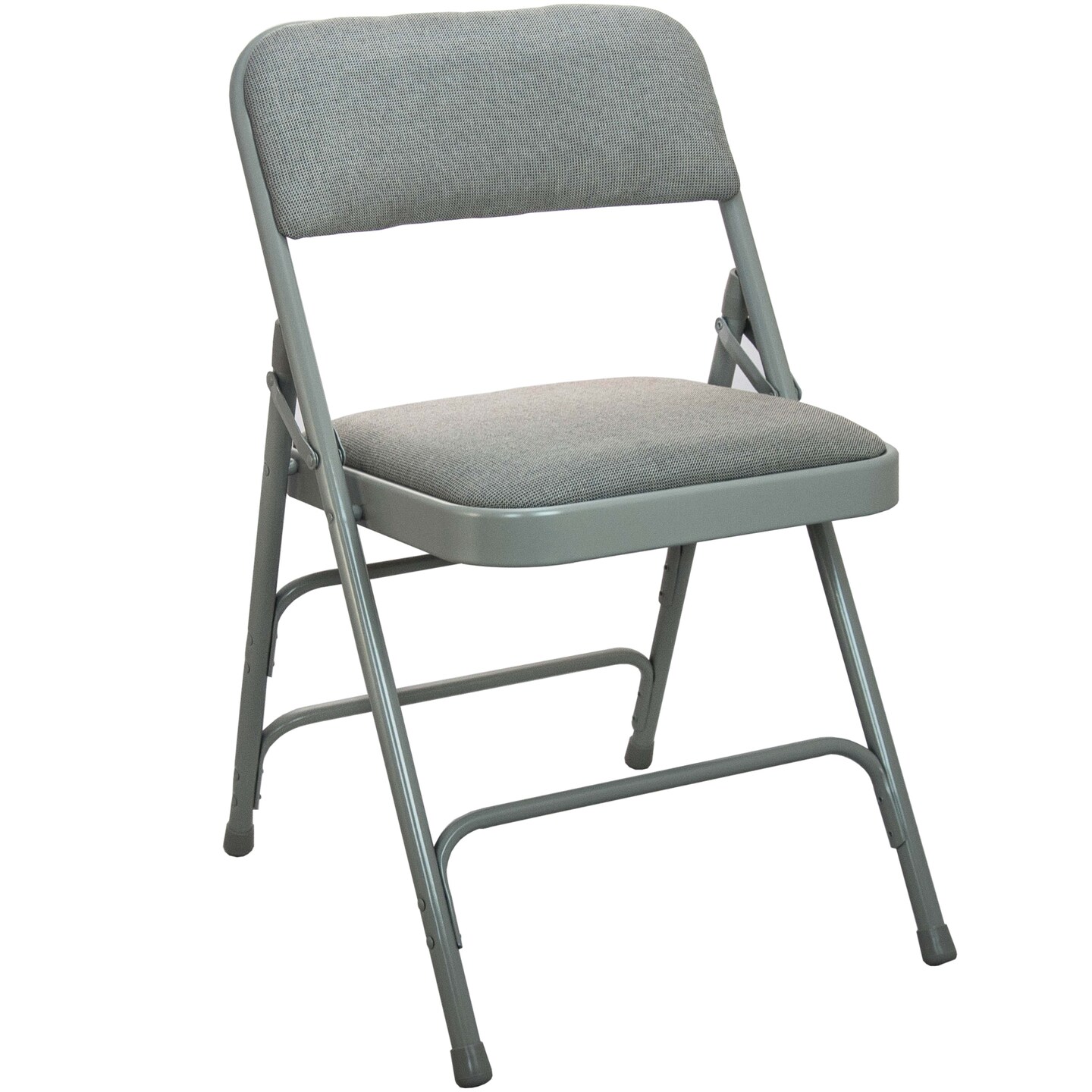 Emma and Oliver 2-pack Advantage Padded Metal Folding Chair - Fabric Seat