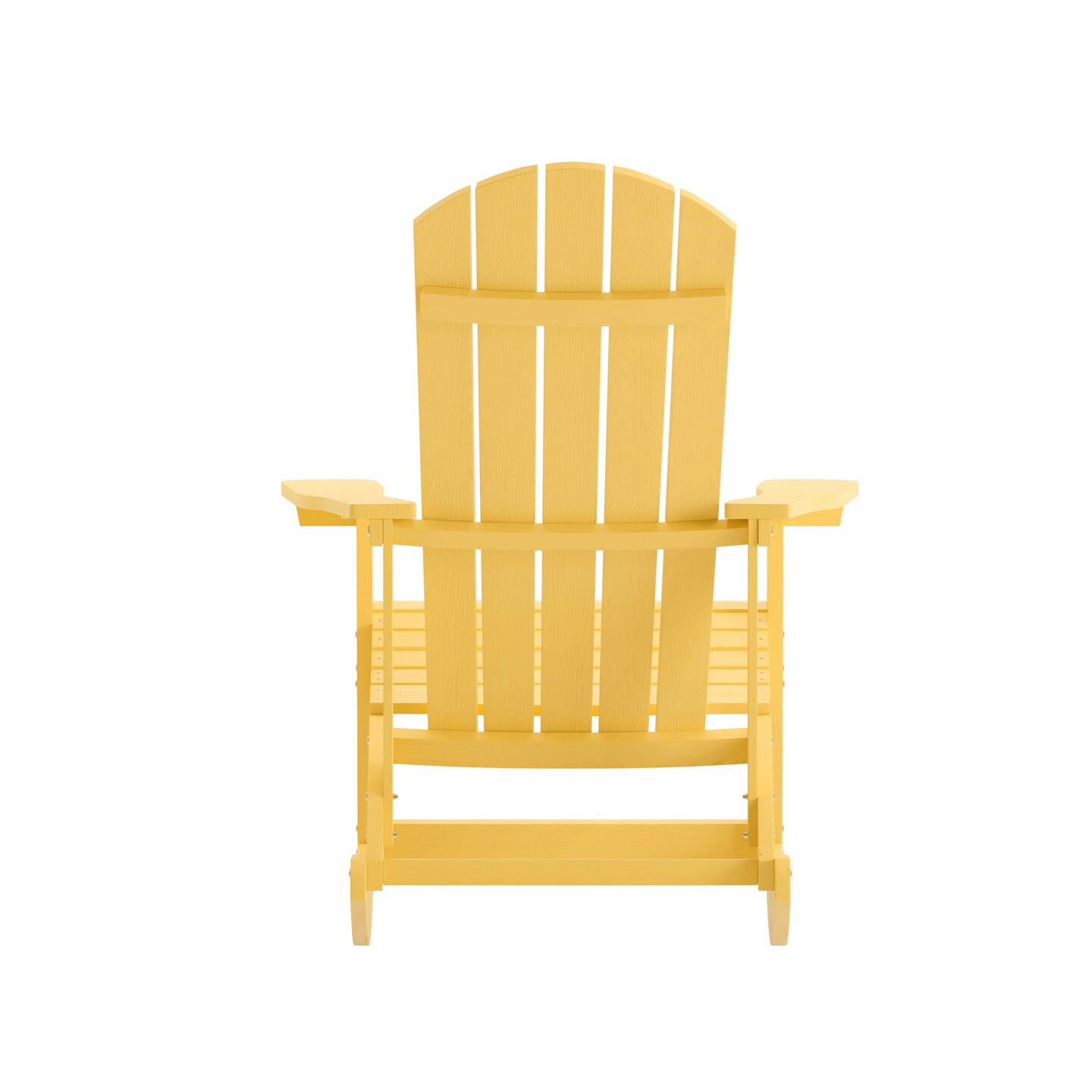 Merrick Lane Set of 2 Atlantic All-Weather Polyresin Adirondack Rocking Chair with Vertical Slats