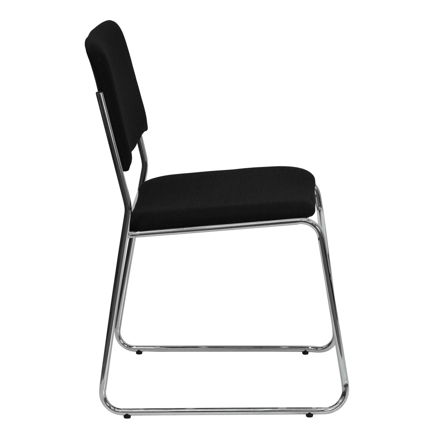 Emma and Oliver 5 Pack 500 lb. Capacity High Density Stacking Chair with Sled Base