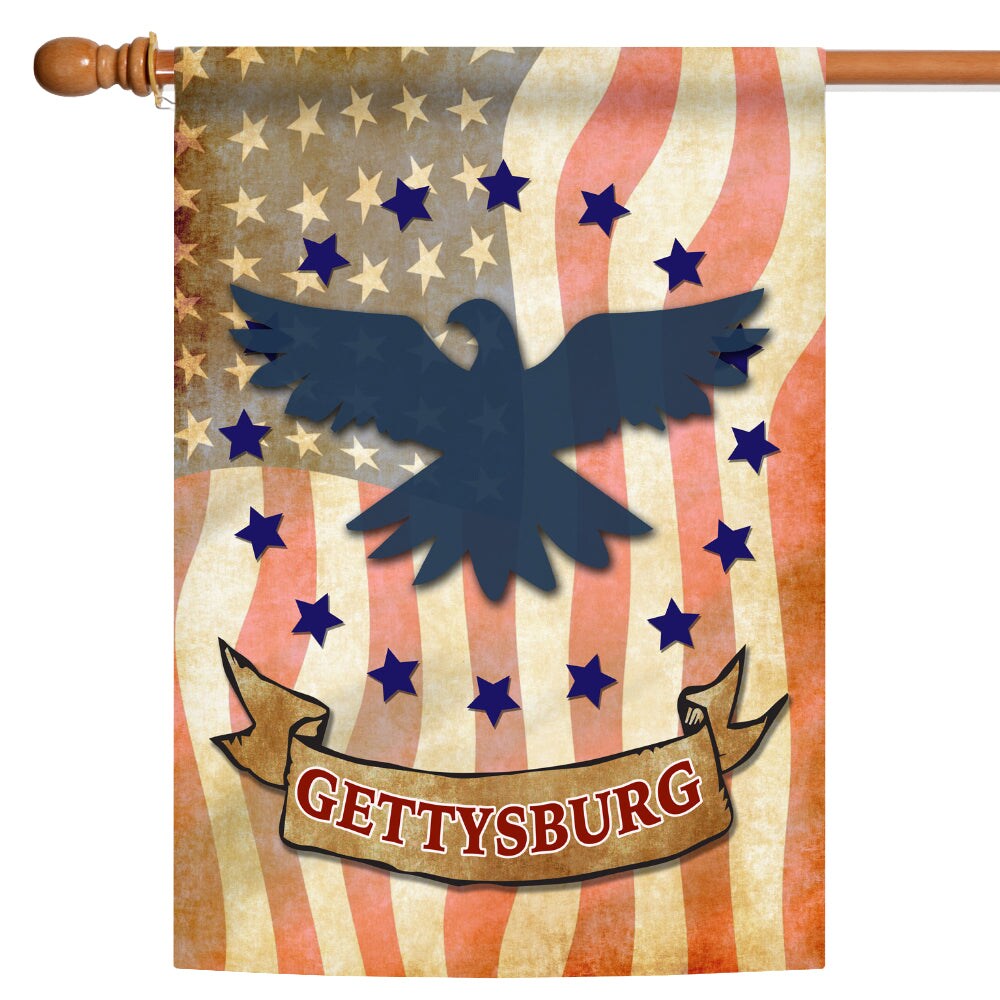 Gettysburg Eagle Decorative Patriotic Flag