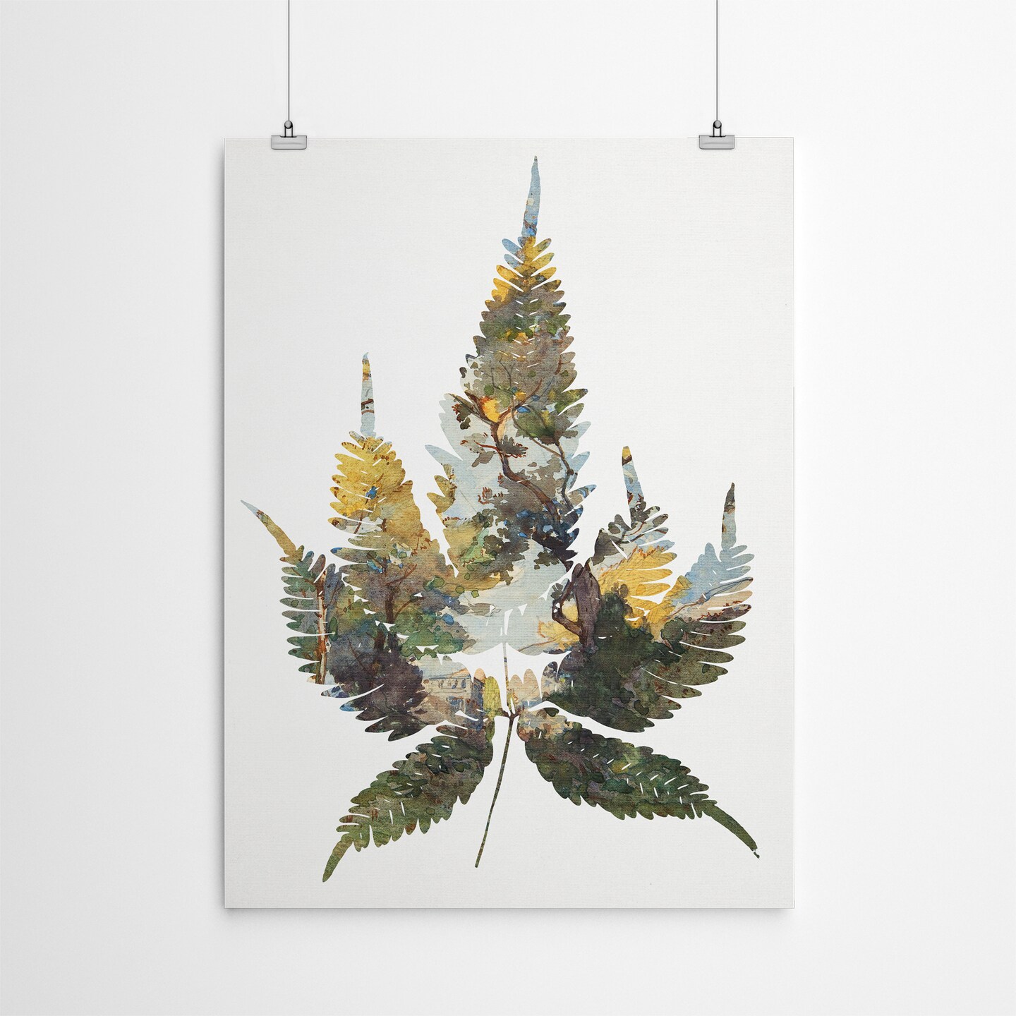 Leaf Collage I by Chaos &#x26; Wonder Design  Poster Art Print - Americanflat