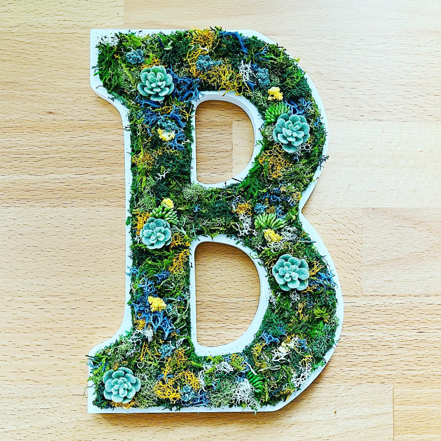 Preserved Moss Art Letters image 3