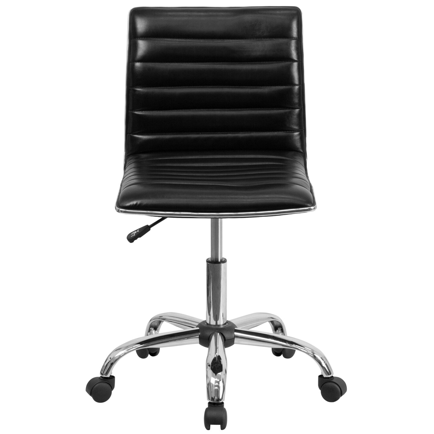 Merrick Lane Amelie Home Office Chair Ergonomic Executive Ribbed Low Back Armless Computer Desk Chair - Base, Frame &#x26; Border