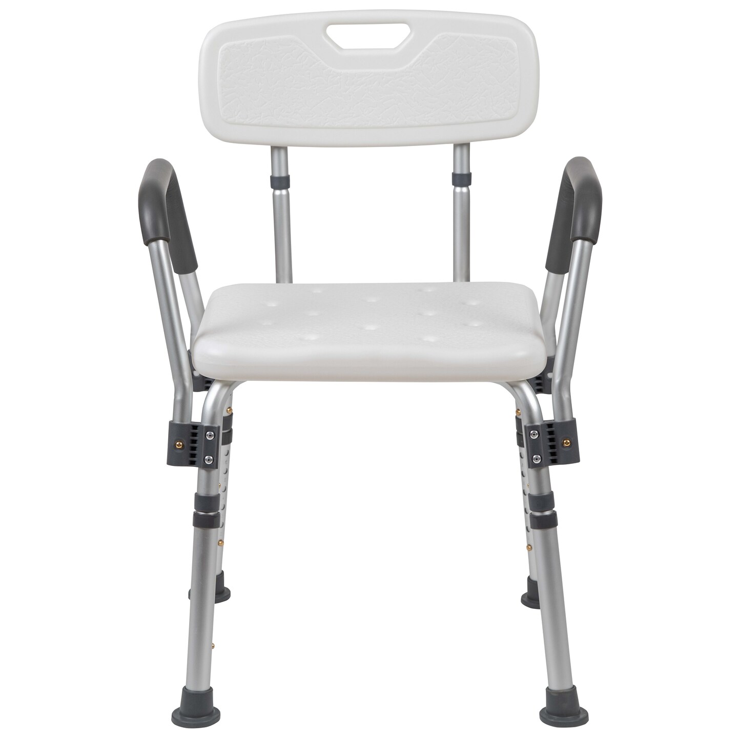 Emma and Oliver 300 Lb. Capacity Quick Release Back & Arm Shower Chair