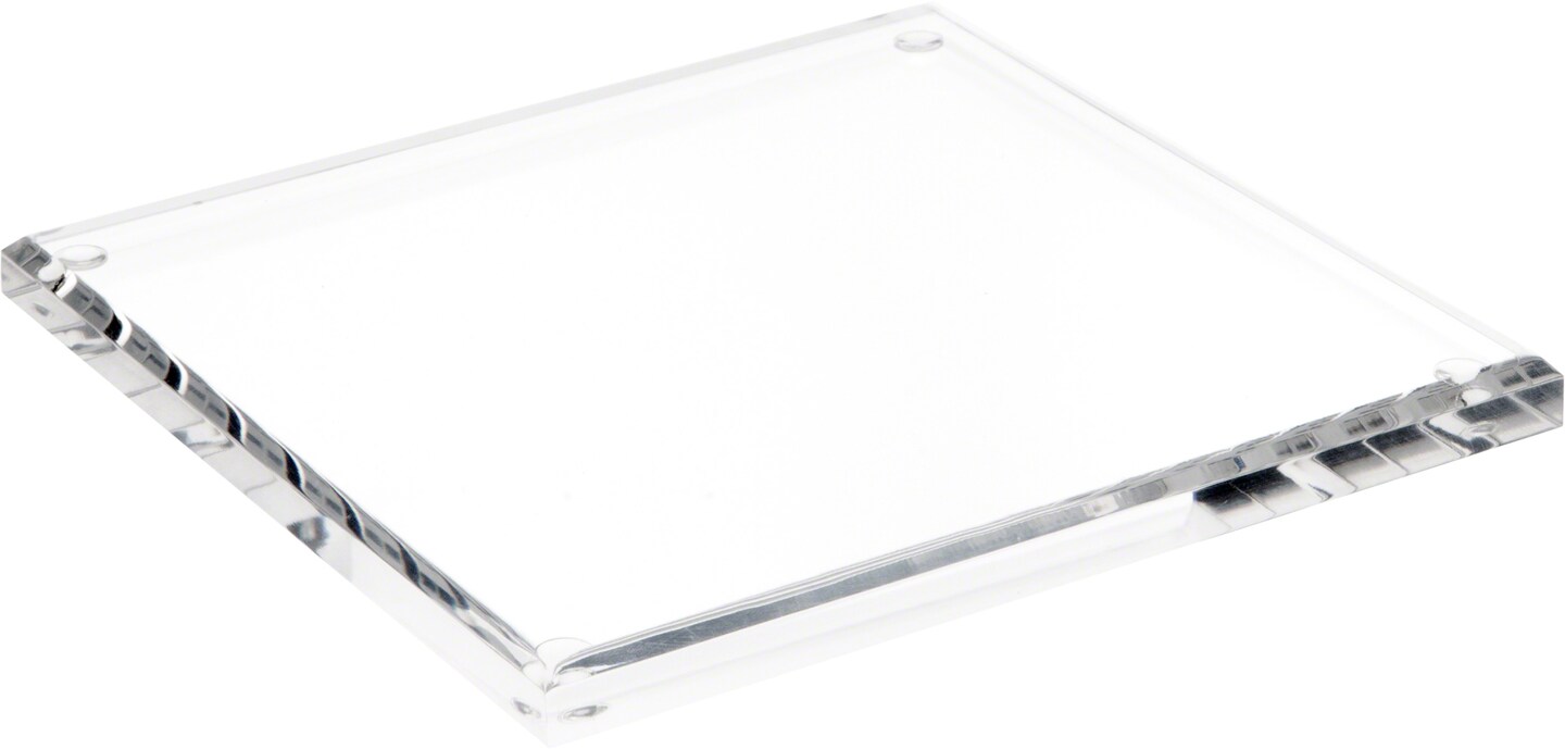 Plymor Clear Acrylic Square Beveled Display Base, 7