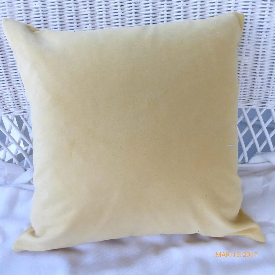 Light gold Velvet pillow cover, velvet pillow covers, Velvet upholstery Fabric MakerPlace by