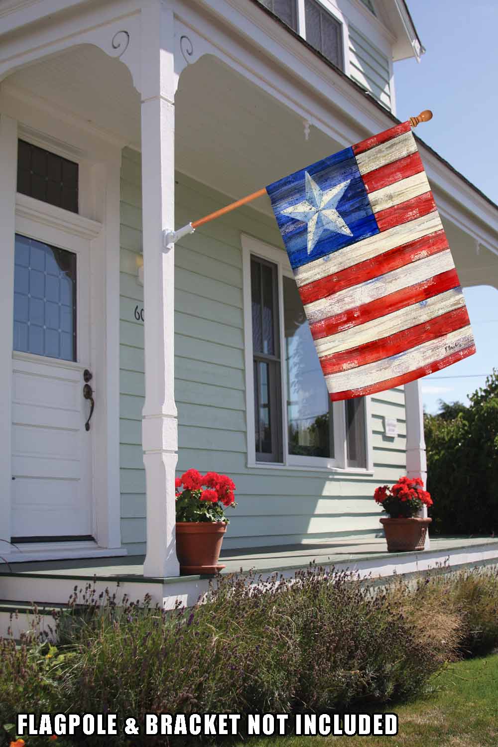 Red White and Blue Decorative Patriotic Flag