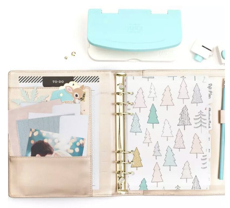 TOOL - We R Memory Keepers - PUNCH BOARD - PLANNER HOLE PUNCH 660461 by American Crafts