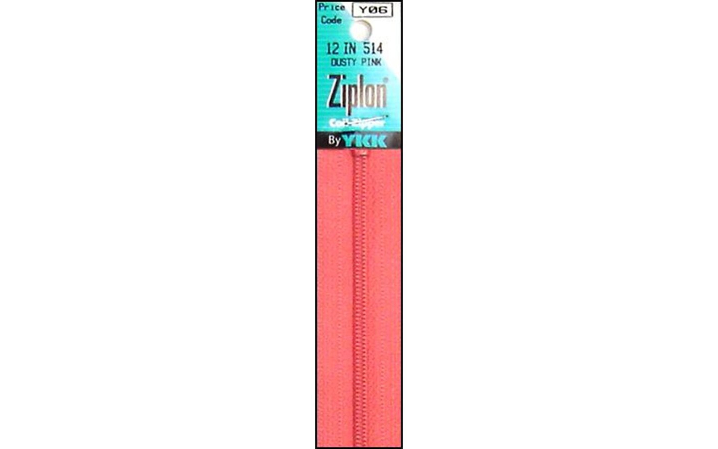 YKK Ziplon Coil Zipper 12&#x22; Dusty Pink