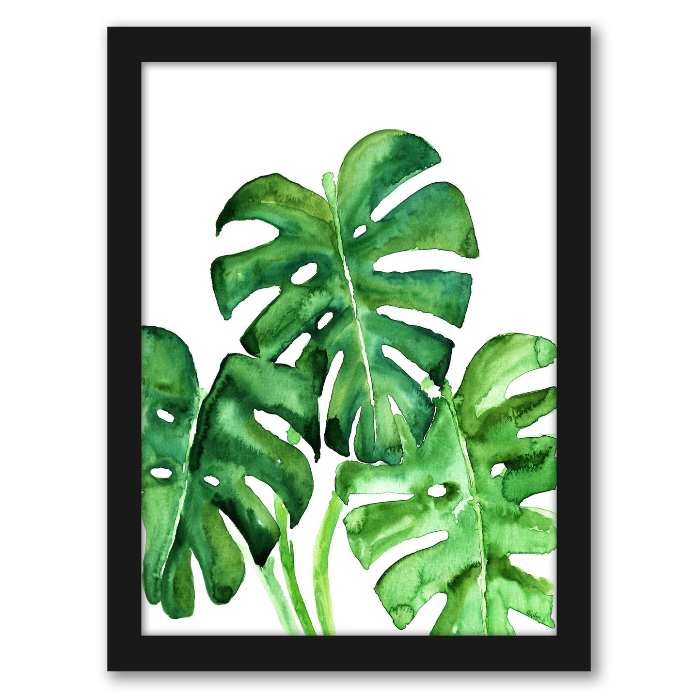 Monstera Leaves by Blursbyai Frame  - Americanflat