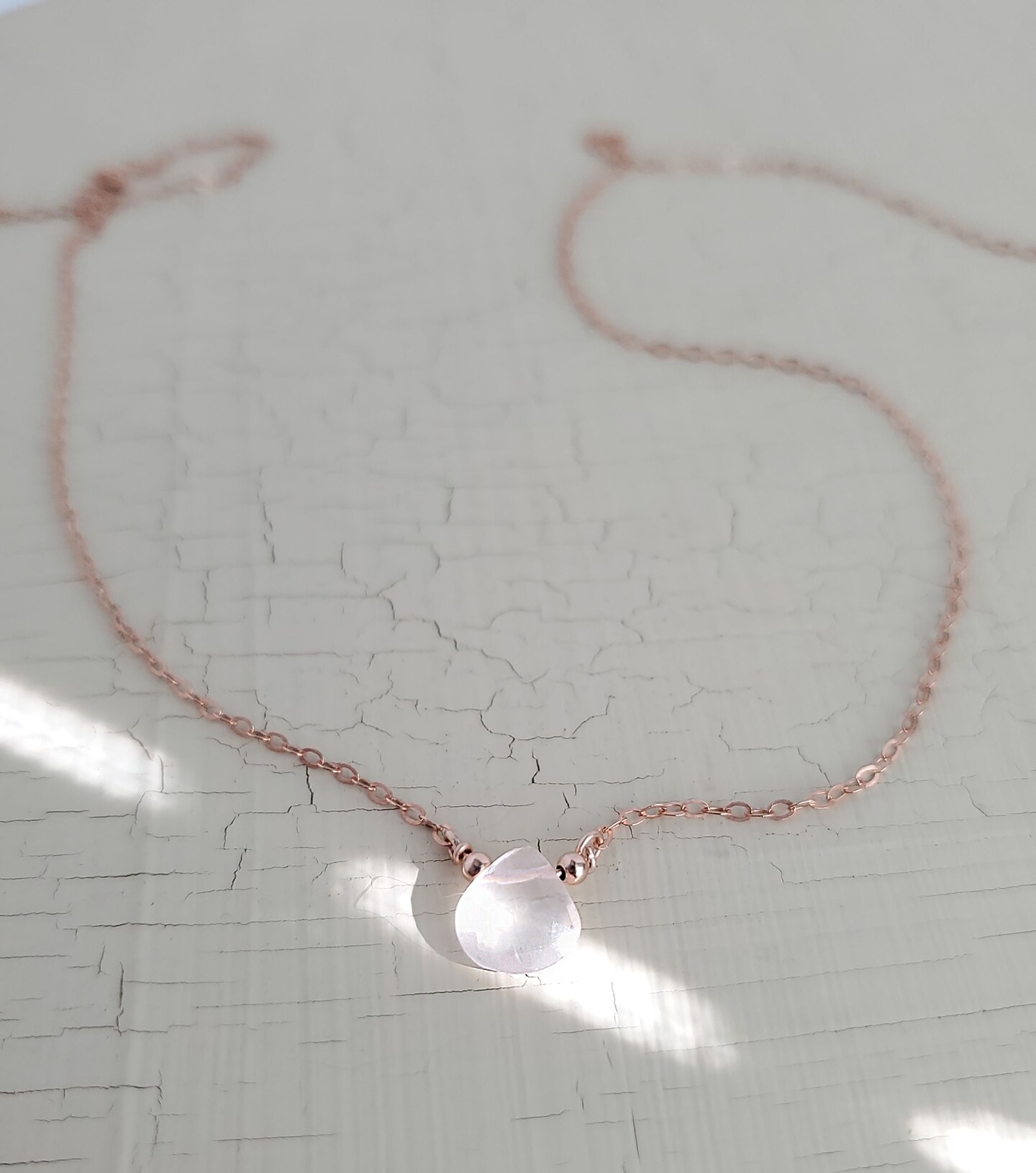 Divine Goddess Rose Quartz Necklace - Healing Crystal, Dainty Necklace, Crystal Jewelry, Birthstone, Jewelry Gift, Love Jewelry, Love Gift product 4