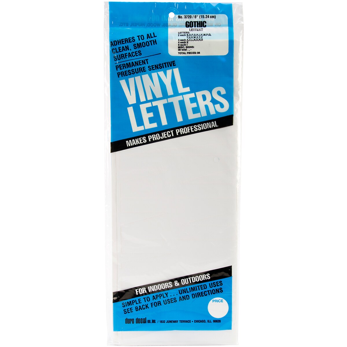 Permanent Adhesive Vinyl Letters 6 94/Pkg-Red, 1 count - Metro Market