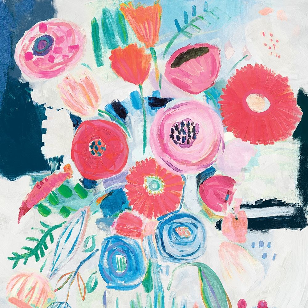 Fresh Florals II Poster Print by Farida Zaman - Item # VARPDXFZ031A