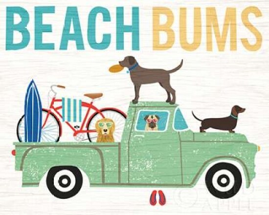 Beach Bums Truck I Poster Print by Michael Mullan - Item # VARPDX23271