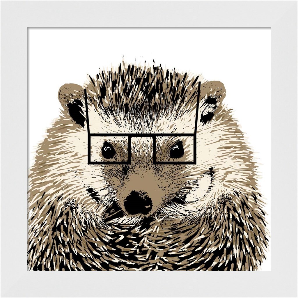 Good Looking Hedgehog by SD Graphics Studio 14&#x22; x 14&#x22; Framed Wall Art