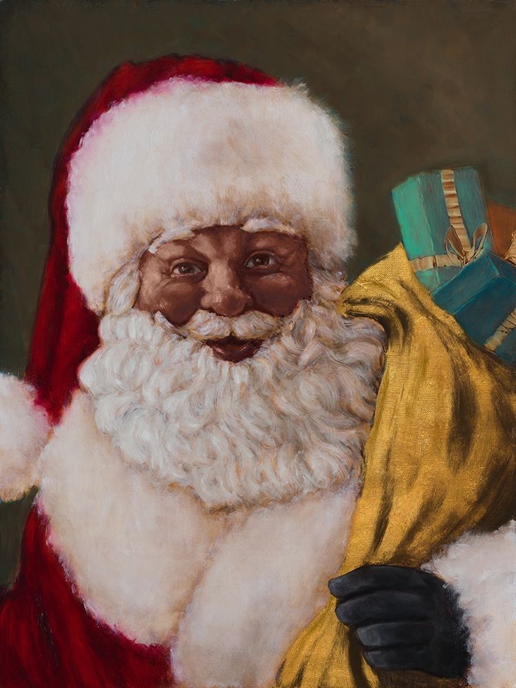 African American Saint Nick Arrives Poster Print by Walt Johnson - Item # VARPDX11232K