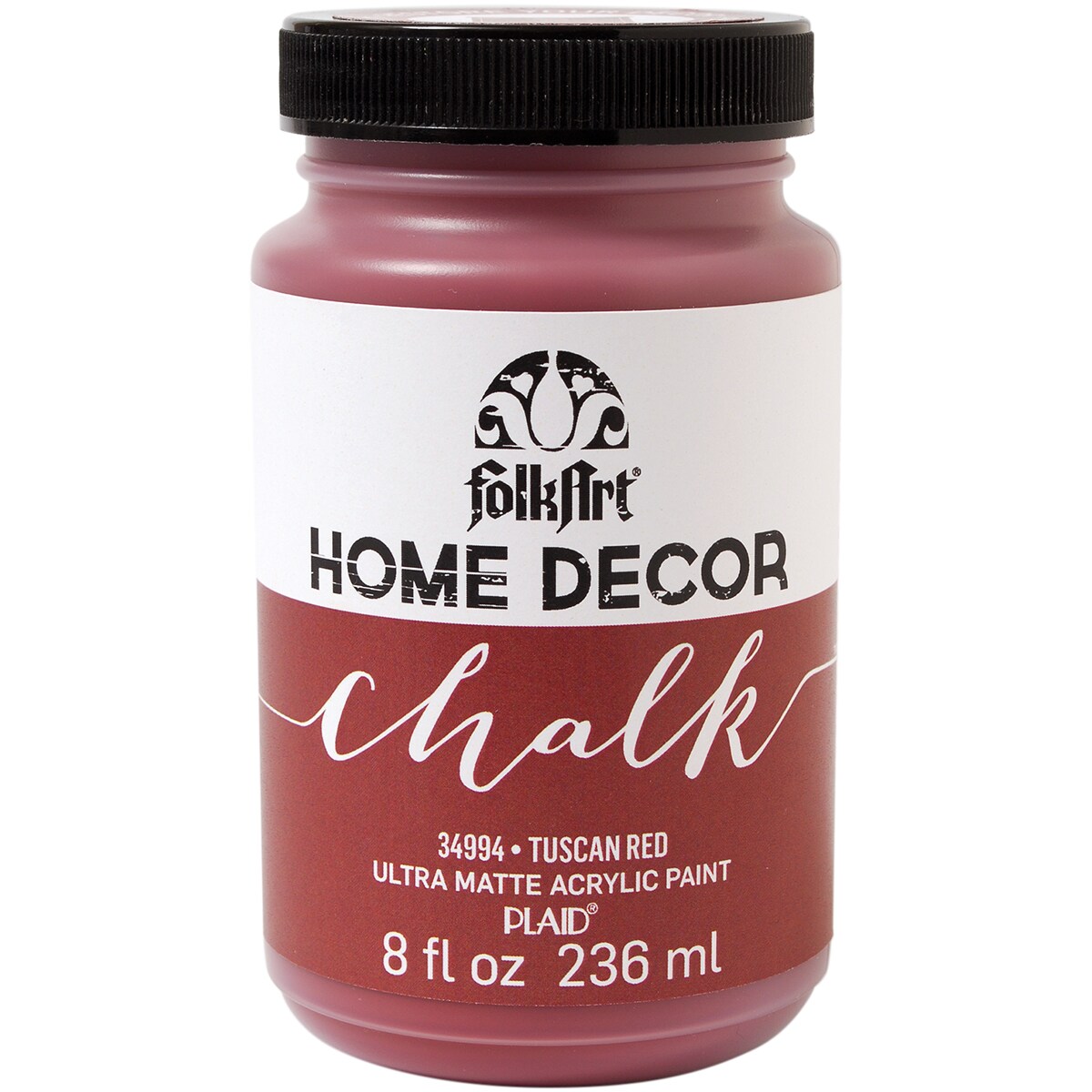 Folkart Home Decor Chalk Paint 8Oz-Tuscan Red