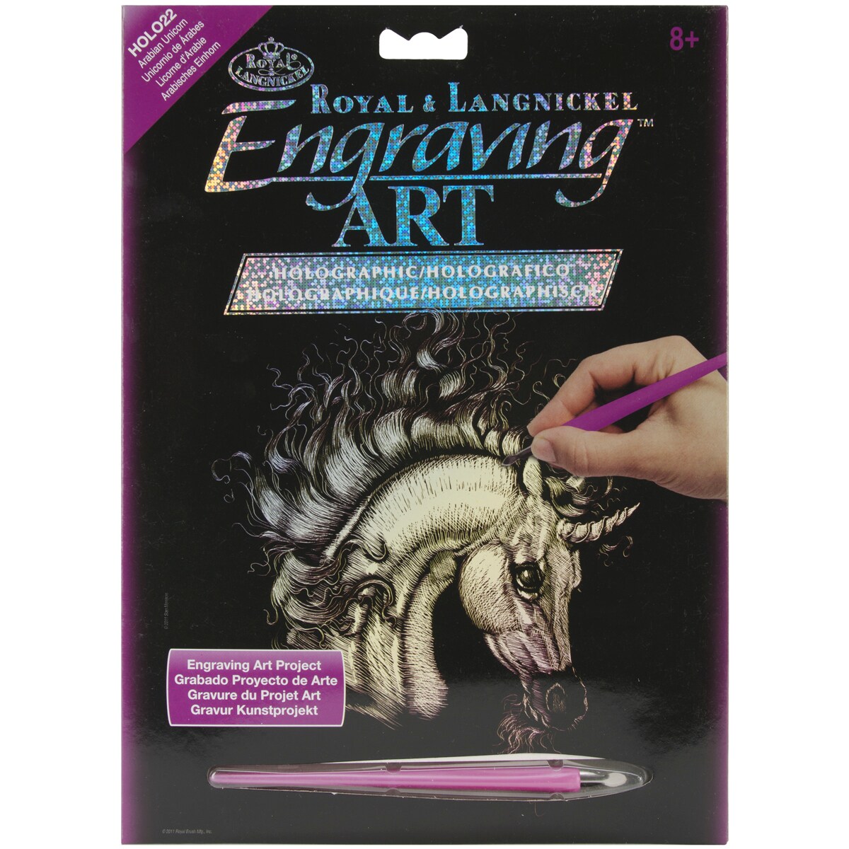 Holographic Foil Engraving Art Kit 8"X10"Arabian Unicorn Michaels
