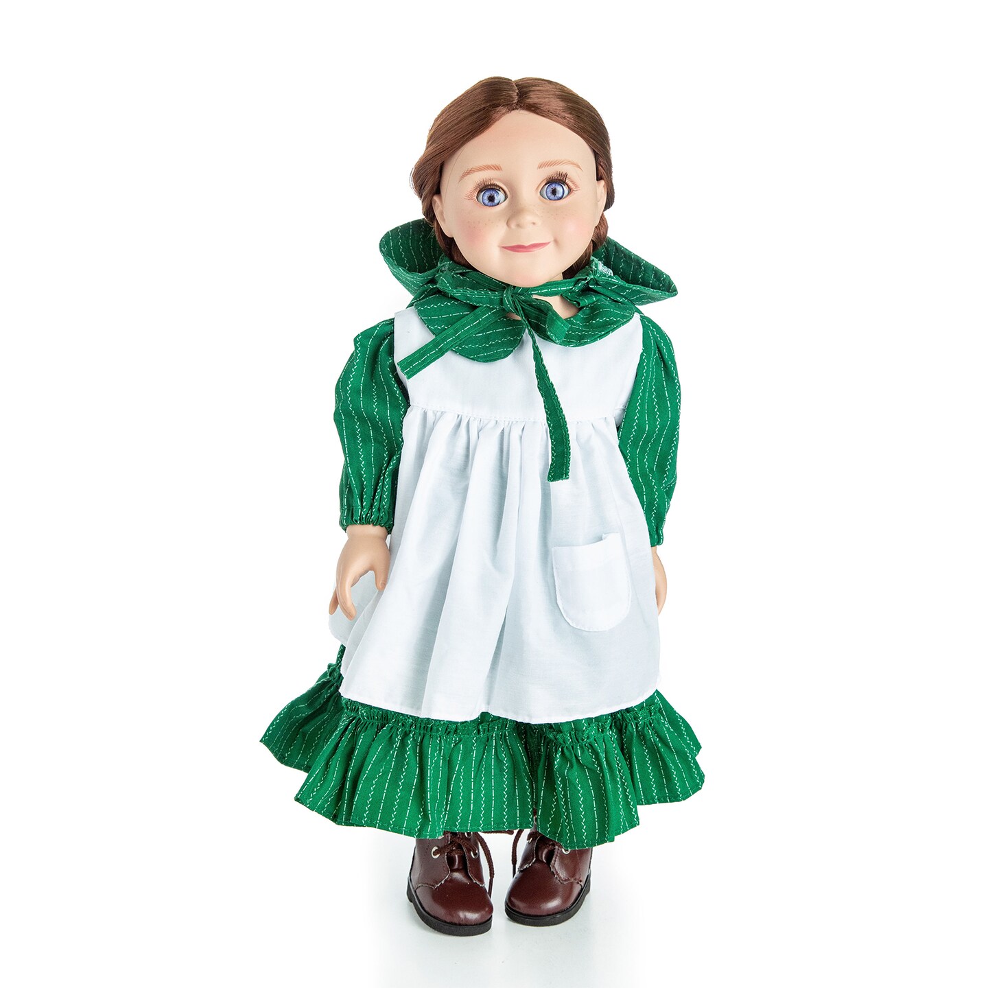 The Queen&#x27;s Treasures 18 Inch Doll Clothes,3pc Little House Prairie Dress