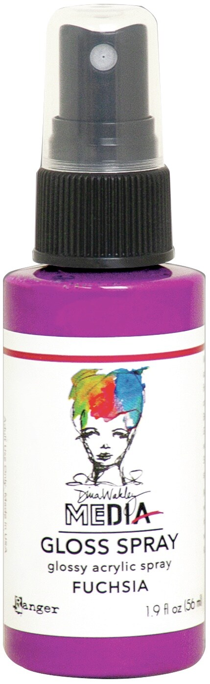 Dina Wakley Media Gloss Sprays 2oz-Fuchsia