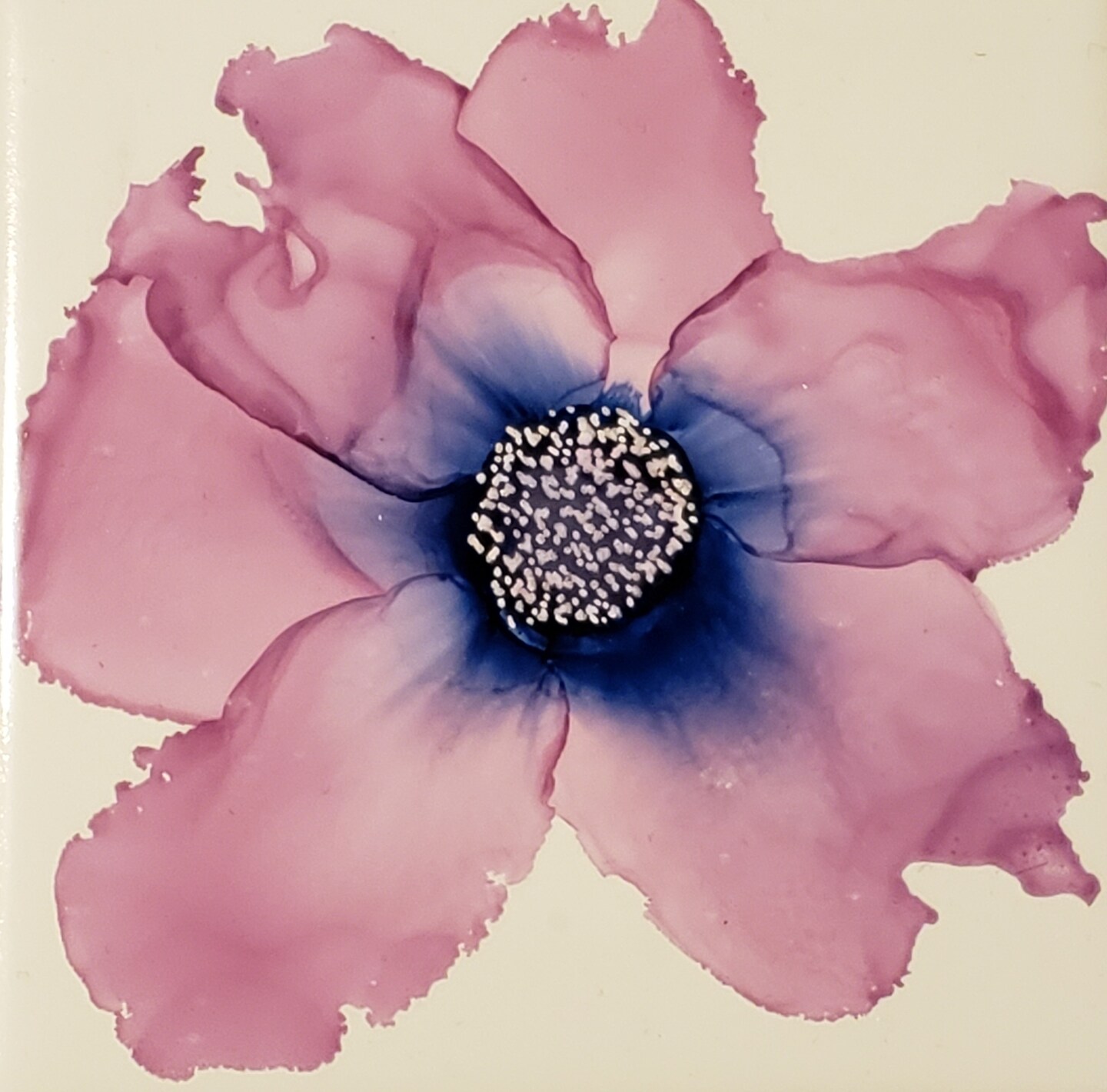 Alcohol ink flowers image 4