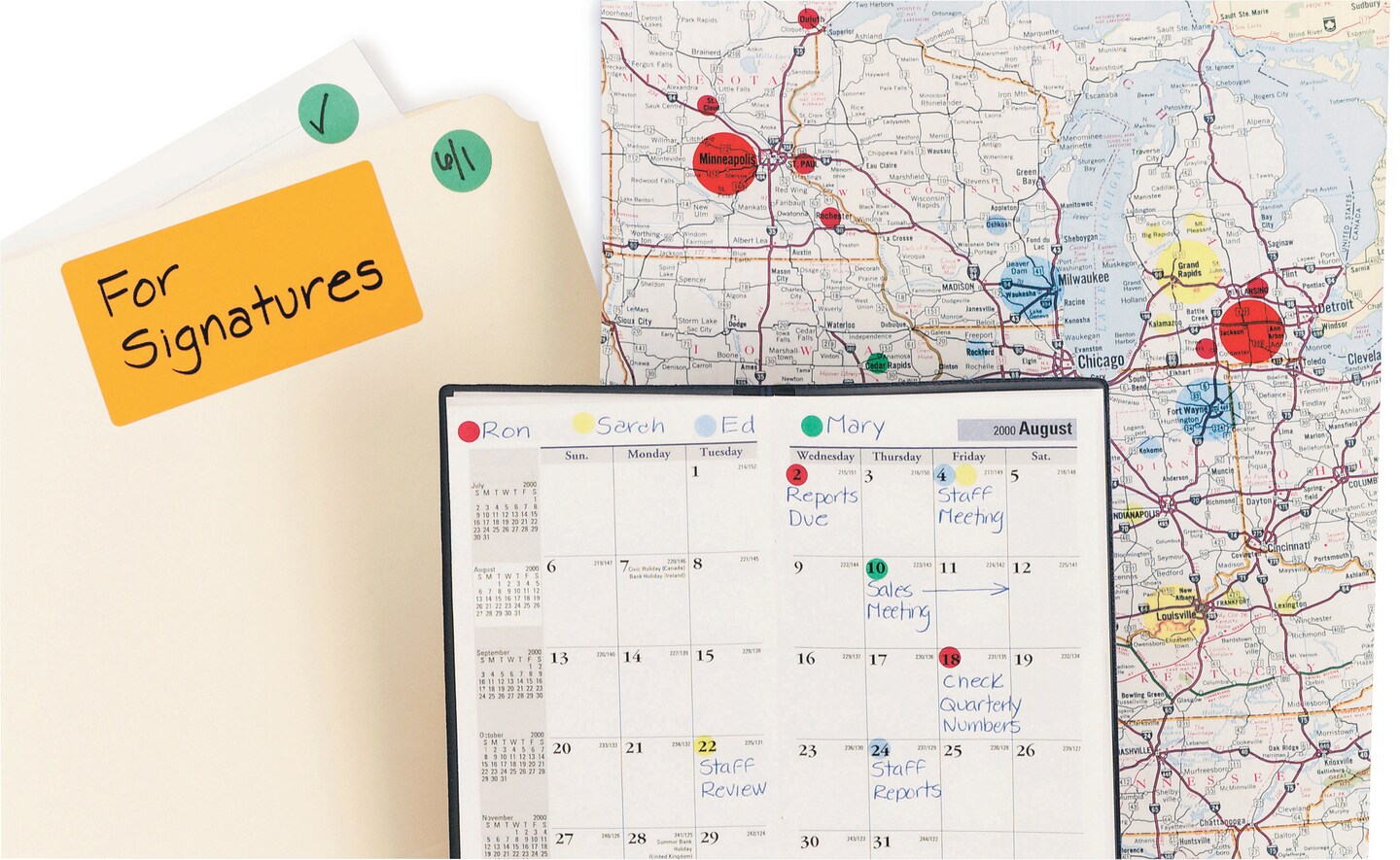 Avery Dot Stickers 1/4 Inch, 450 Red Stickers Per Pack, 5 Packs, 2,250 Total Round Labels (05790)