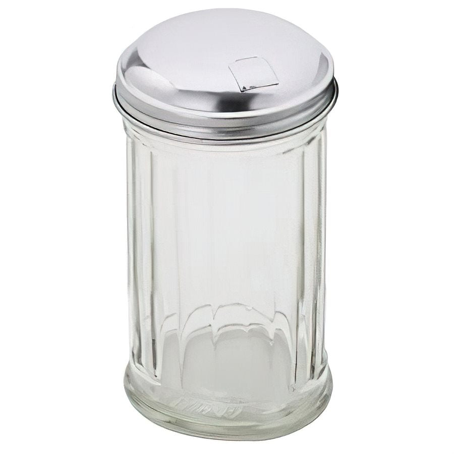 Sugar Pourer with Flap and Chrome Top, 12 Ounce