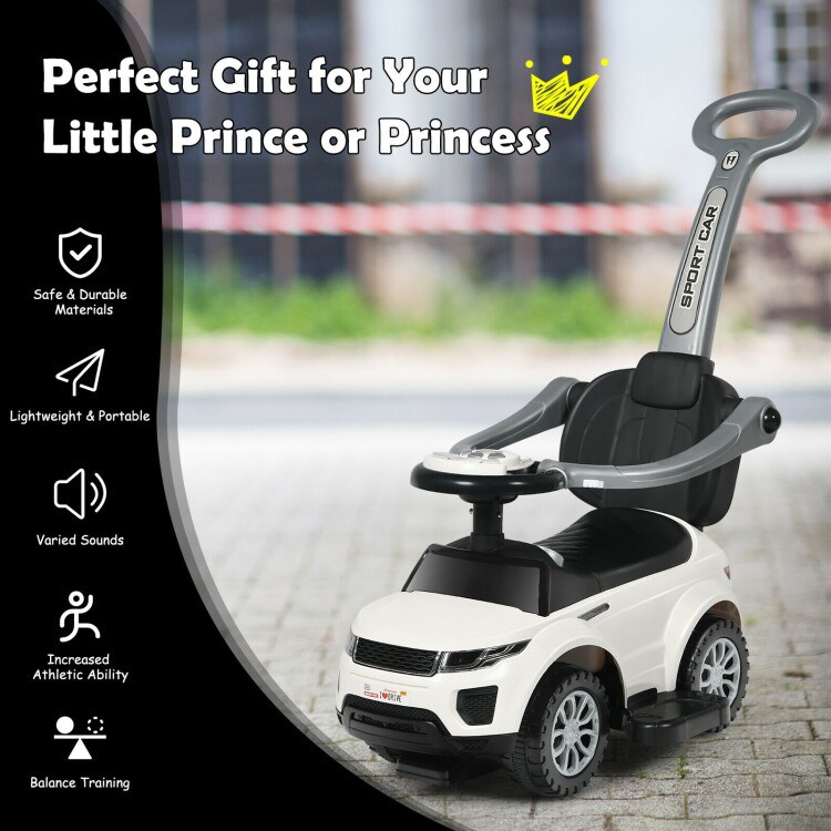 thumbnail image 2 of HONEY JOY Ride On Push Car, 2 In 1 Electric Wiggle Car W/LED Flashing Wheels, Music 2 of 12