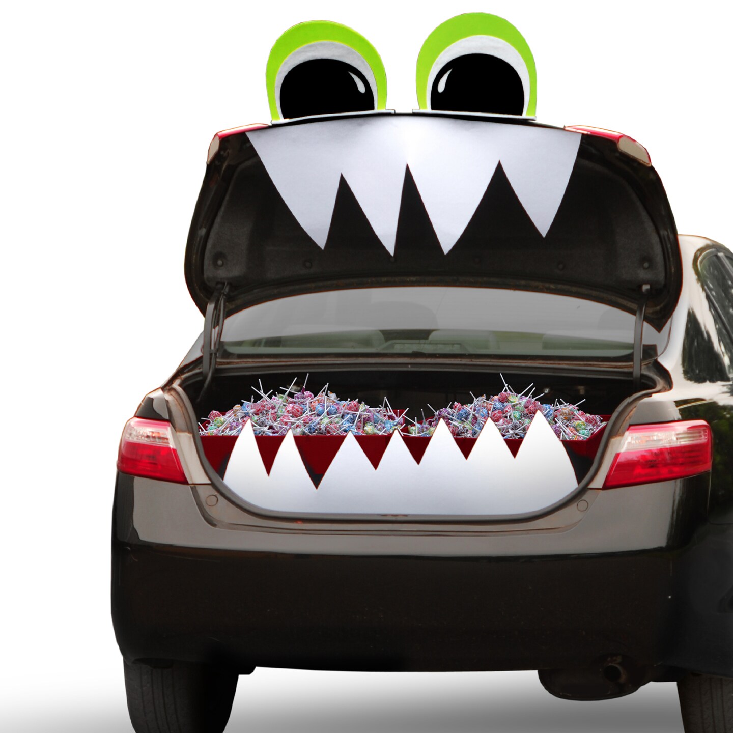 National Tree Company's Tricky Trunk Car Decoration Kit, Bright Eyes, Halloween Collection, 4-Piece Kit