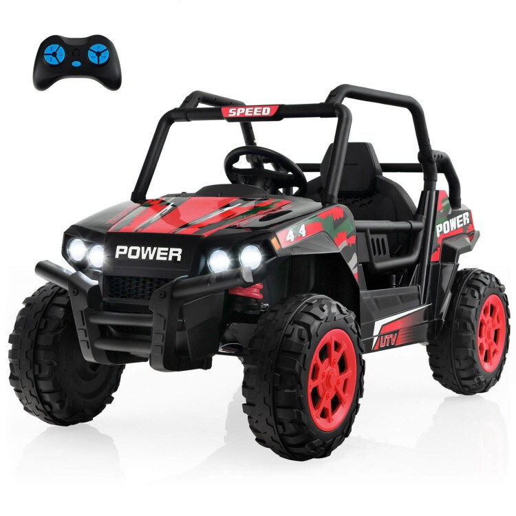12V Kids UTV Ride on Car with 2.4G Remote Control Music and LED Lights