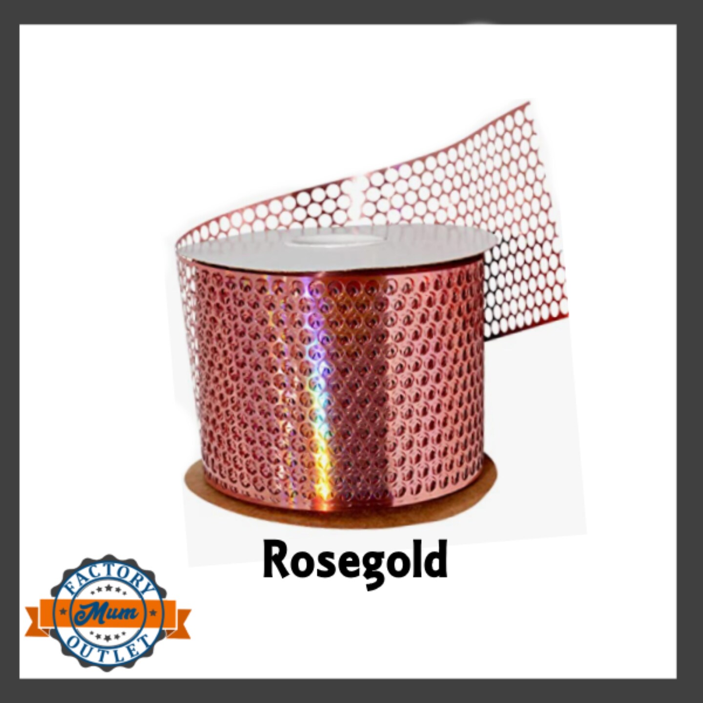 Honeycomb Ribbon Rose Gold - 3 1/4" x 50 Yards - Homecoming Mum Supplies