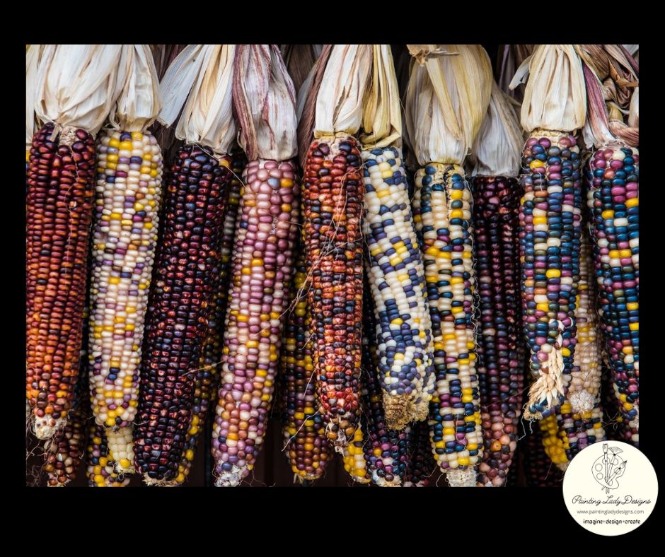 Indian Corn - Art paper for Decoupage and Mixed Media by Painting Lady Designs (Small 12x18)