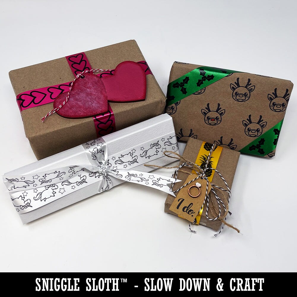 Yummy Hot Dog Satin Ribbon for Bows Gift Wrapping - 1&#x22; - 3 Yards