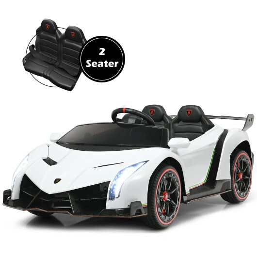 Iron 2-Seater Lamborghini Ride-On Car with Remote and Swing Mode