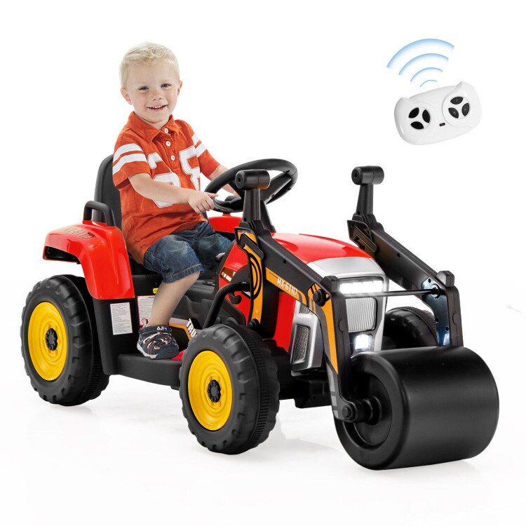 Kids Ride-On Road Roller with Manual and Parental Control