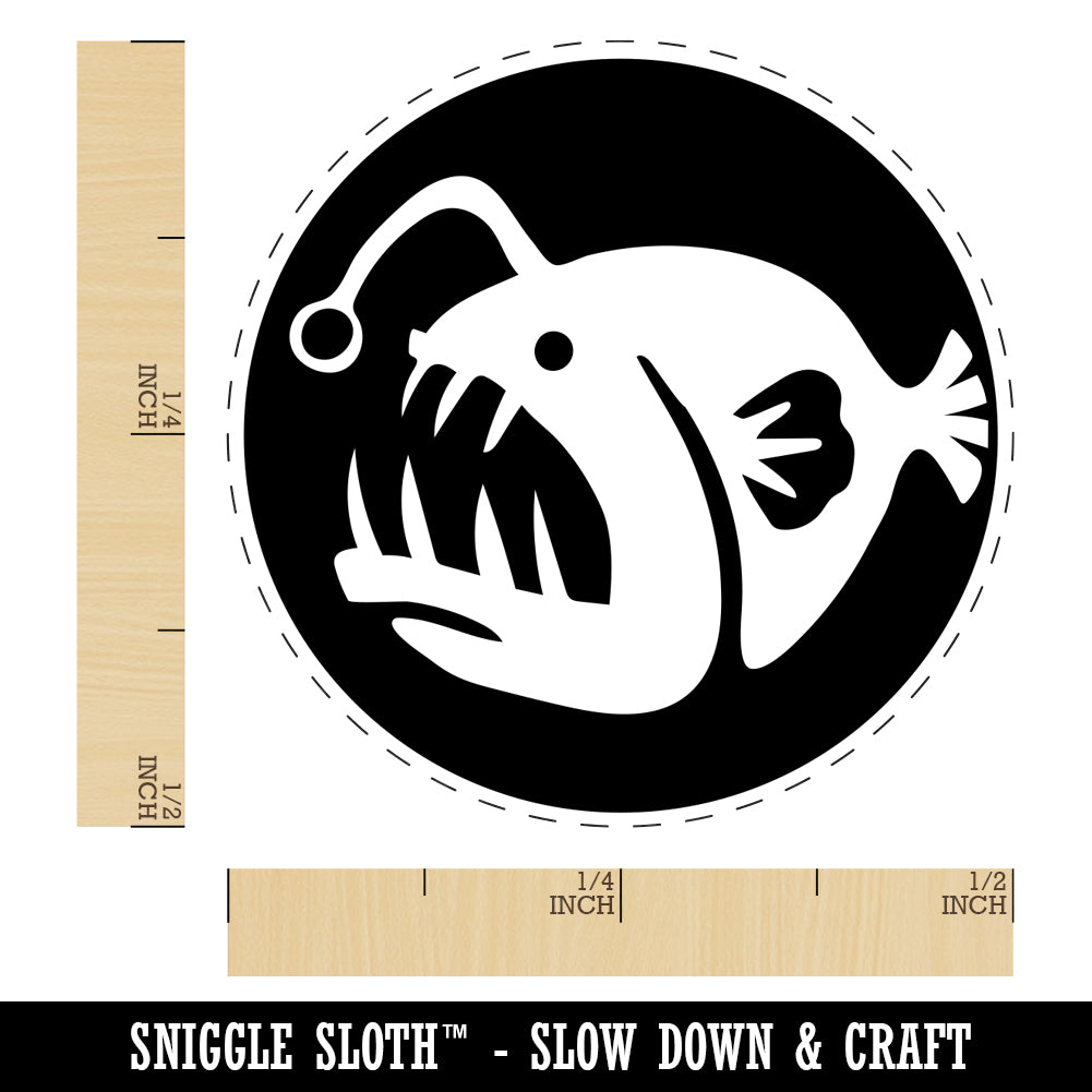 Shy Puffin Bird Self-Inking Rubber Stamp Ink Stamper - Yellow Ink Small 1 Inch