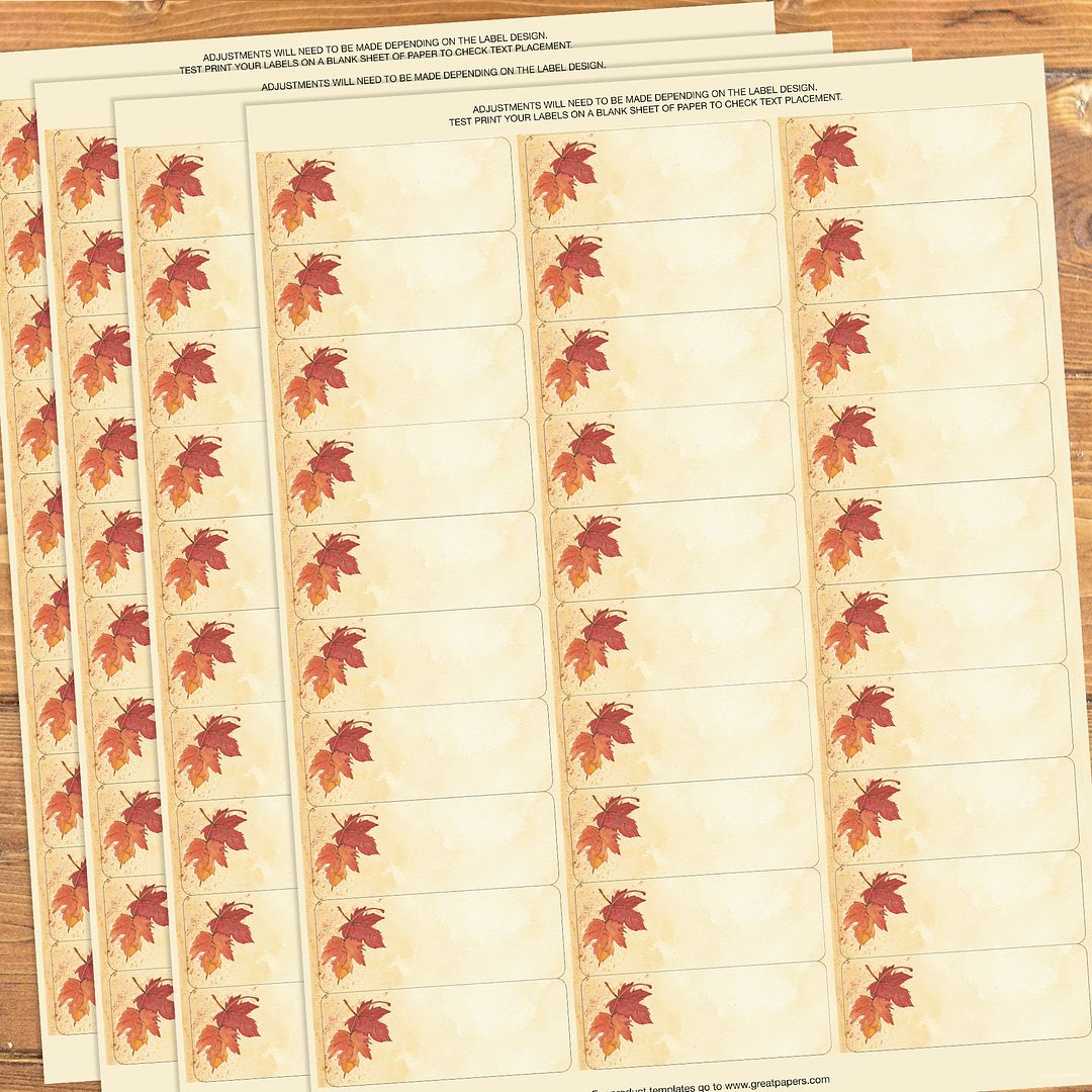 Great Papers! Fall Leaves Stationery Letterhead, 8.5&#x22; x 11&#x22;, Inkjet and Laser Printer Compatible, 80 sheets