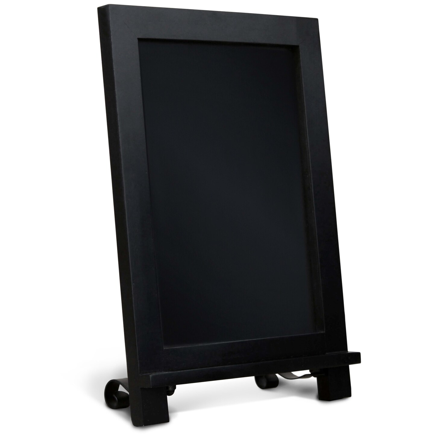 HBCY Creations Hanging or Tabletop Chalkboard with Legs/Wedding Table Sign/Kitchen Countertop Memo Board