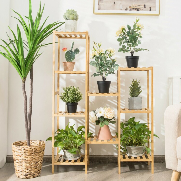 Plant Stand Utility Shelf Free Standing Storage Rack Pot Holder